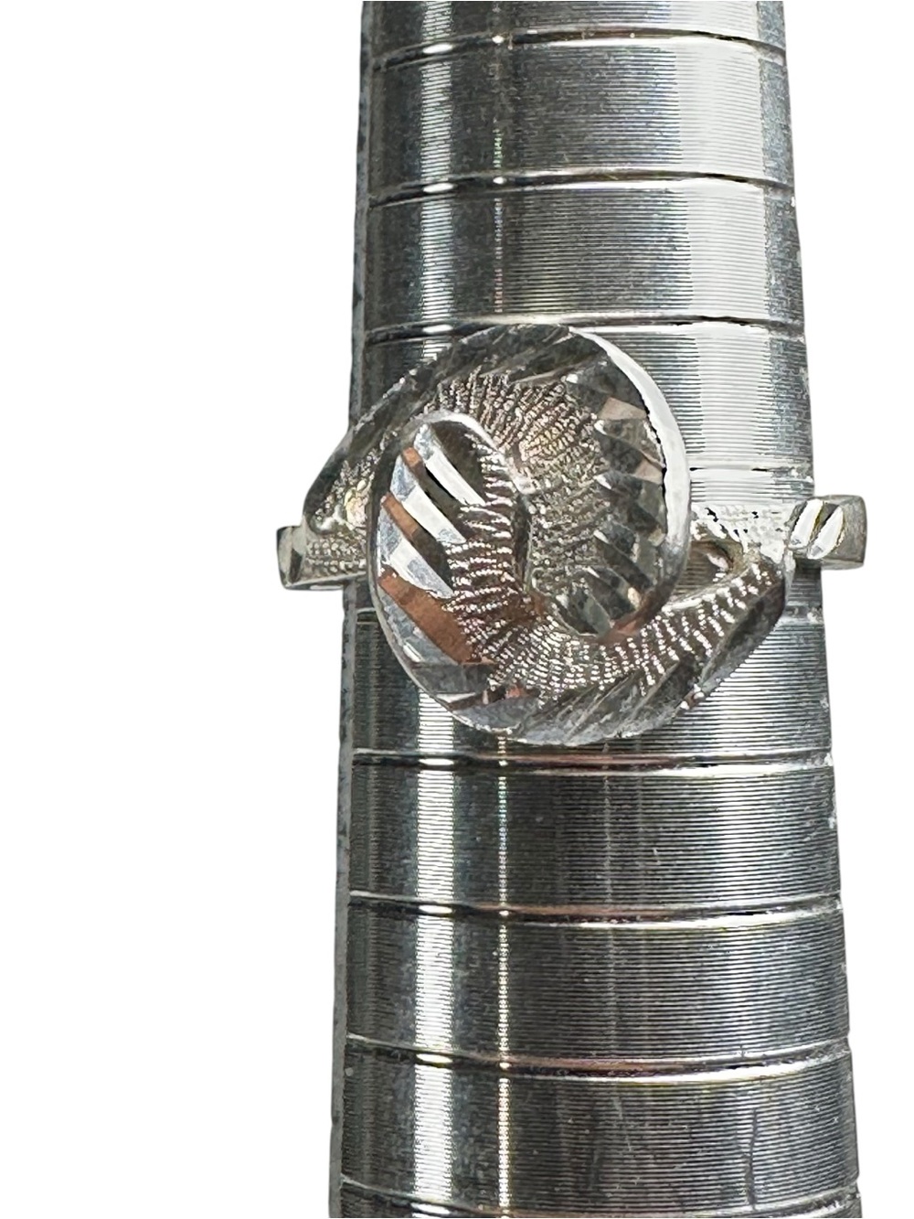 Vtg ND Chapal Zenray 925 Sterling Silver Knot Swirl Modernist Ring Sz 7 3.34g
